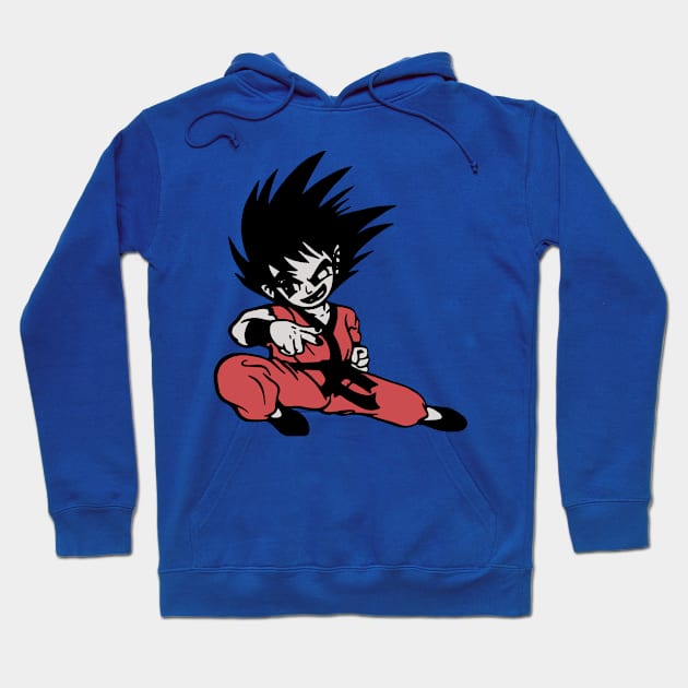 Young Goku (Chinese Bootleg Style) Hoodie by retroworldkorea